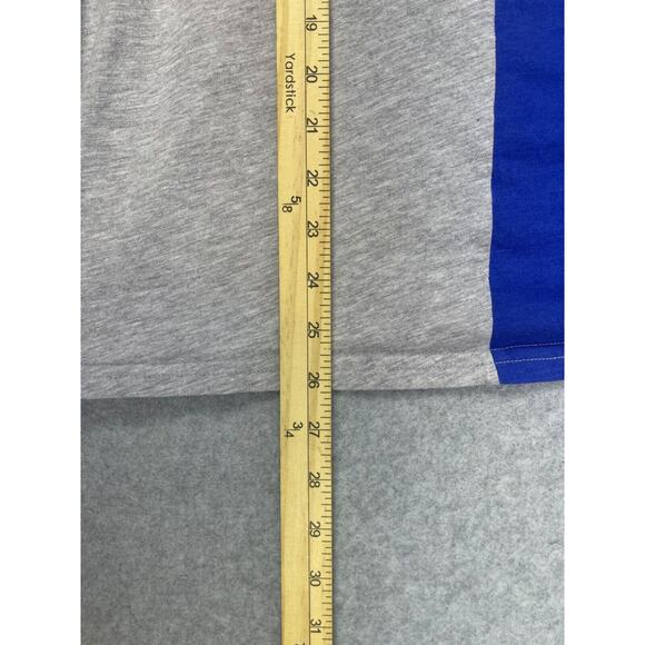 Yale University Shirt‎ Women's XL Blue Gray Vertical Color Blocked Short Sleeve - Picture 6 of 8